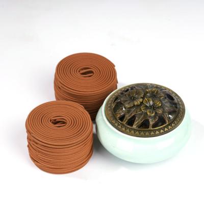 China Chinese Hot Selling Good Quality Natural Agarwood Incense Coil Twin 4 O'Clock Fragrance Orchid Incense Coil for sale