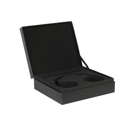 China Eco Friendly Recycled Materials Flat Pack Rigid Gift Boxes With Eva Foam Insert for sale