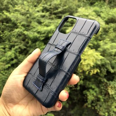 China Exotic Real Crocodile Skin Crocodile Skin Phone Case For iPhone 11 pro Max Cover Case for sale