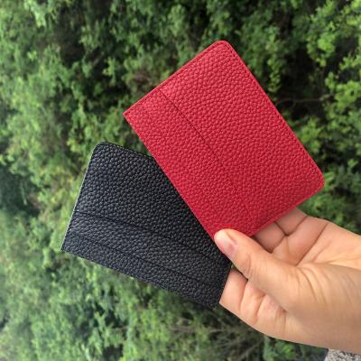 China Fashion Portable Genuine Leather Slim Card Holders Credit Card Holder for sale