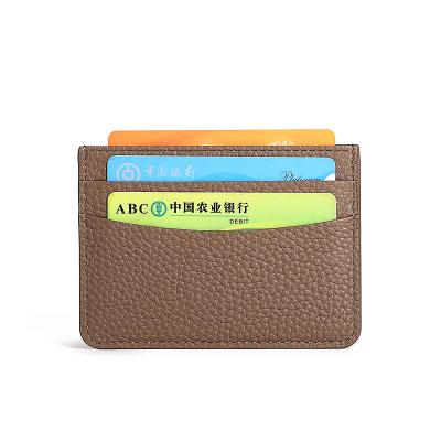 China Normcore / Pocket ID Window Leather Minimalist High Quality Custom Card Holder for sale