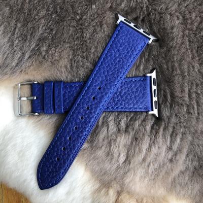 China Genuine Leather Leather Watch Band For Apple Watch Leather Band 44mm 40mm 42mm 38mm for sale