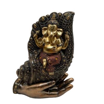 China 2021 Hotselling polyresin artificial ganesh figurine decorative for sale