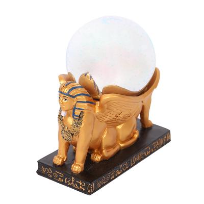 China Factory Direct Selling Artificial SPHINX LIGHT BALL Santa Ornament Creative Resin for sale