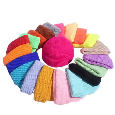 China breathable & waterproof breathable & Custom Logo Woven Label Winter Waterproof Men's Acrylic Knitted White Beanie Hats for sale