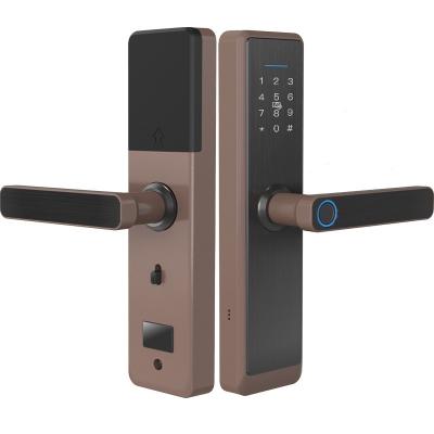 China Apartment low price cheap use for exterior front entrance ttlock tuya app button auto open smart locks for sale