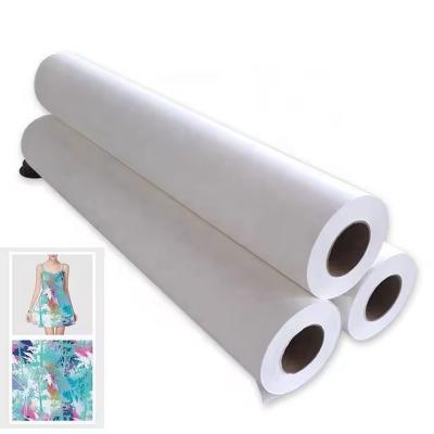 China Textiles 62g sublimation digital paper roll wholesale high transfer rate for sublimation  transfer for sale