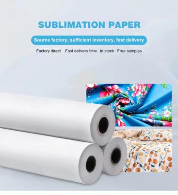 China Textiles sublimation roll paper white color use on sublimation on fabric for sale