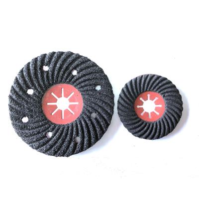 China Carbide Marble Concrete Abrasive Silicon Disc ZEC Semiflex Granite Grinding Wheel 100x16mm for sale