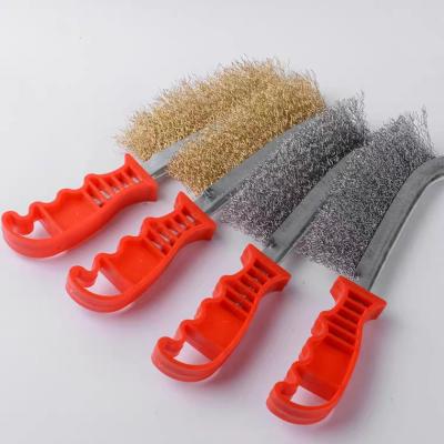 China Good Quality Wire Knife Cleaning Steel Brass Brush for Polishing and Cleaning for sale