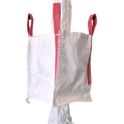 China Breathable Jumbo Bag Fleece Top Narrow Bottom 4 Point Lift Handling for sale