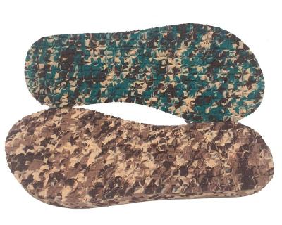 China Anti-Slip / Eco / High Elastic Camouflage Durable EVA Foam Rubber Soles Wholesale or Custom Made for sale