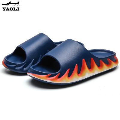 China Fashion Trend Wholesale Breathable Flat Design Custom Couples Slides for sale