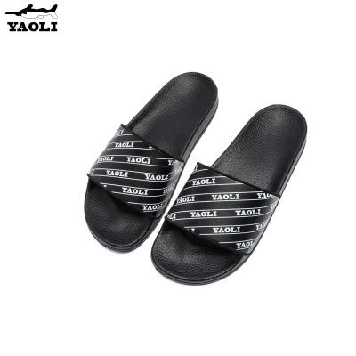 China New Seller Fashion Trend Slide Sandal Men's Trendy PU Strap Sandal Custom Made Sandals With Logo for sale