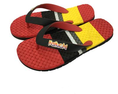 China Anti-Slip/Eco/Durable/In Service Safe/Durable Logo Beach Wear Eva Custom PVC Flip Flops In Slipper For Men for sale