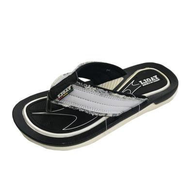 China Custom Made Beach Slipper PVC Flip Flops Men Wear Resistant Outsoles for sale