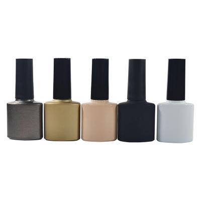 China Multifunctional Wholesale Square 5ml 8ml 10ml 12ml 15ml Circular Cylinder Round Bottle With Brush Nail Polish Empty Bottle for sale