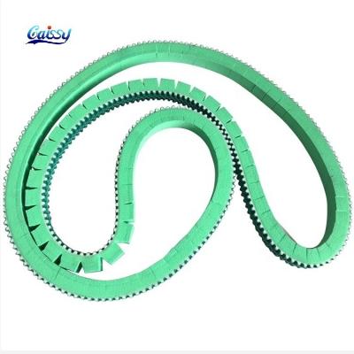 China Building Material Shops Hot Sale High Quality Special Customized Industrial OEM TPU Coated Ttiming Endless Belt HTD5 W Sponge Coating for sale