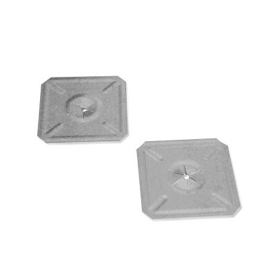 China Square 30mm HVAC Countersunk Accessories Galvanized Square Insulation Lock Washers For Insulation Pins for sale