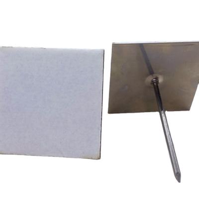 China Industrial Fiberglass Panels Or Mineral Wool Panels 50X50 AC Air Duct Peel&Press Insulation Hangers for sale