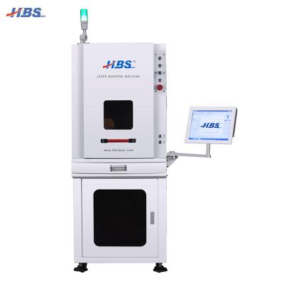 China Laser Engraving Large Space Cabinet Laser Engraving Machine / Enclosed Cabinet 50W Fiber Laser Engraving Marker Machine for sale