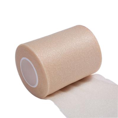 China Double Sided Surgical Thin Round Polyurethane Foam Nonwoven Plaster Foam Tape for sale