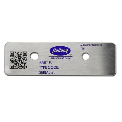 China Europe Custom Brand Logo Metal Tag Engraved Stainless Steel Name Plate for sale