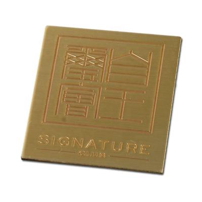 China Europe Outlet High Quality Custom Door Engraved Brass Brand Logo Name Plate Gold Metal Nameplate Etching for sale