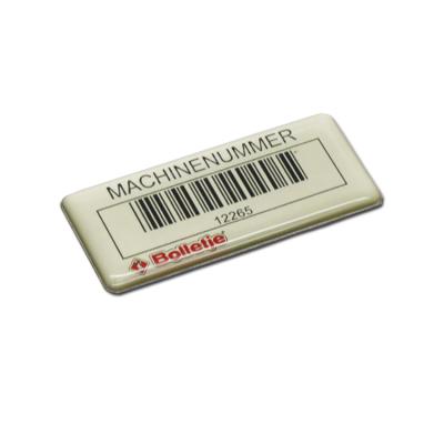 China Custom 3d barcode logo epoxy sticker waterproof domed QR barcode label sticker for sale