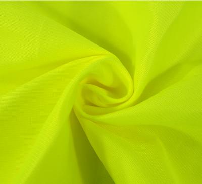 China High Visibility EN20471 Fluorescent Wholesale Polyester Filament Muzzle Reflective Knitted Fabric for sale