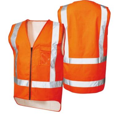 China Water Proof Tape Mesh Fabric Construction Security Safety Reflective Vest for sale