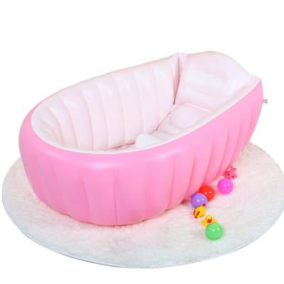 China Baby Shower Inflatable Tubs Baby Shower Tubs Newborn Kids Folding Support Thickening Infant Bathing Bowl for sale