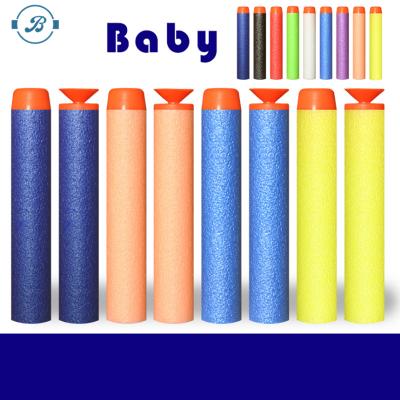 China 2020 Popular Eco-friendly 7.2*1.2cm EVA Foam Refill Soft Bullet Darts For Kid Toy Gun for sale