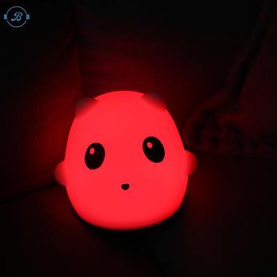 China 3D 7 Flashing 3D Colors 7 Colors Panda Shaped Funny Led Silicone Night Light Flashing Animal Products Made in China for sale