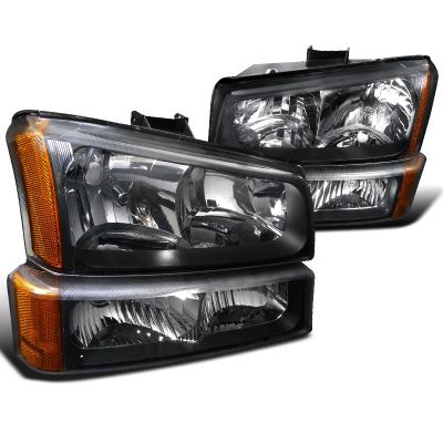 China FOR CHEVROLET SILVERADO 2003-2006 Apply To Car Headlight For Chevrolet Silverado 2003 -2006 Headlight Black Head Lamp Bumper Lamps for sale