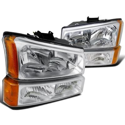 China FOR CHEVROLET SILVERADO 2003-2006 Apply To Car Headlight For Chevrolet Silverado 2003 -2006 Headlight Clear Head Lamp Bumper Lamps for sale