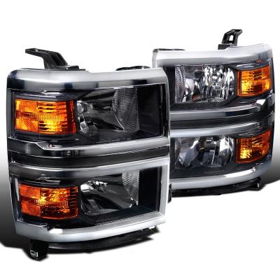 China FOR CHEVROLET SILVERADO HEADLIGHT 2014-2017 apply to car headlight for chevrolet silverado 2014 2015 2016 2017 head lamp black headlights for sale