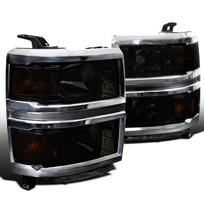 China FOR CHEVROLET SILVERADO HEADLIGHT 2014-2017 apply to car headlight for chevrolet silverado 2014 2015 2016 2017 smoke healihts head lamp fit LHD for sale