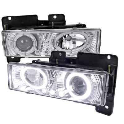 China For 2014-2017 CHEVROLET-SILVERADO auto lamp apply to for Chevrolet C10 1988 1994 1998 headlight dual halo LED projector headlights for sale