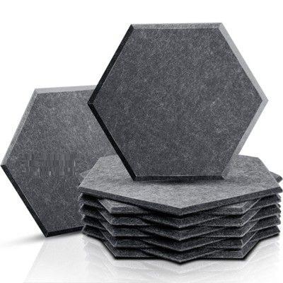 China Highly Effective High Density Felt Sound Absorption Beien Proof Sound Wall Panels Sound Absorption Tile Polyester Acoustic Panels For Hall for sale