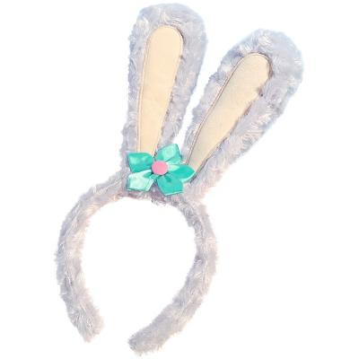 China Cartoon Super Cute Bunny Hair Accessories Hairband Headwear Accessories Plush Rabbit Ears Hairband Internet Celebrity Face Wash Female Fairy for sale