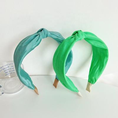 China Headwear Accessories Face Wash Headband Cloth Soft Wide Overflowed Tied Knotted Literary Hair Accessories for sale