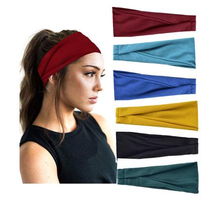 China European and American style sports headbands European and American women's yoga and men's running Sweat-absorbing can be customized for sale