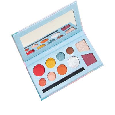 China Blaue leere magnetische Lidschatten-Palette zu verkaufen