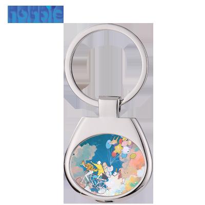 China DIY Photo Low MOQ Sublimation Metal Keychains Key Chain Blank Blank Key Chain Holder With Box Package for sale