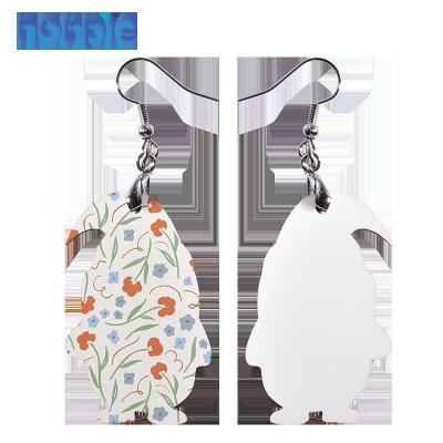 China Quick Delivery MDF Earrings DIY Jewelry Earrings Heat Transfer Double Sided MDF Sublimation Earring for sale