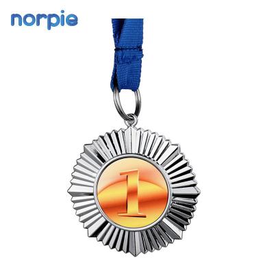 China Durable Custom Design Blank Medal Norpie Round Sublimation Metal Medal for sale