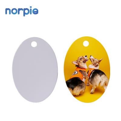 China Wholesale DIY Durable Double Sided Aluminum Dog Tags Printed Aluminum Dog Cat Id Tag Sublimation for sale