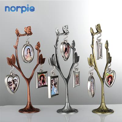 China Classic Family Tree Photo Frame Factory Price Christmas Craft Ideas For Adults Branches Shape Sublimation Family Tree Photo Frame for sale