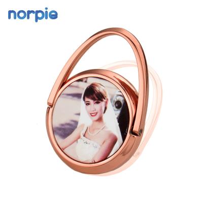 China Convenient Personalized Metal Make Your Own Cell Phone Ring Holder For Sublimation for sale